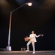 Jon Michael Hill, left, Gabriel Ebert as ‘Mister/Ossifer’, and Namir Smallwood in Pass Over on Broadway.